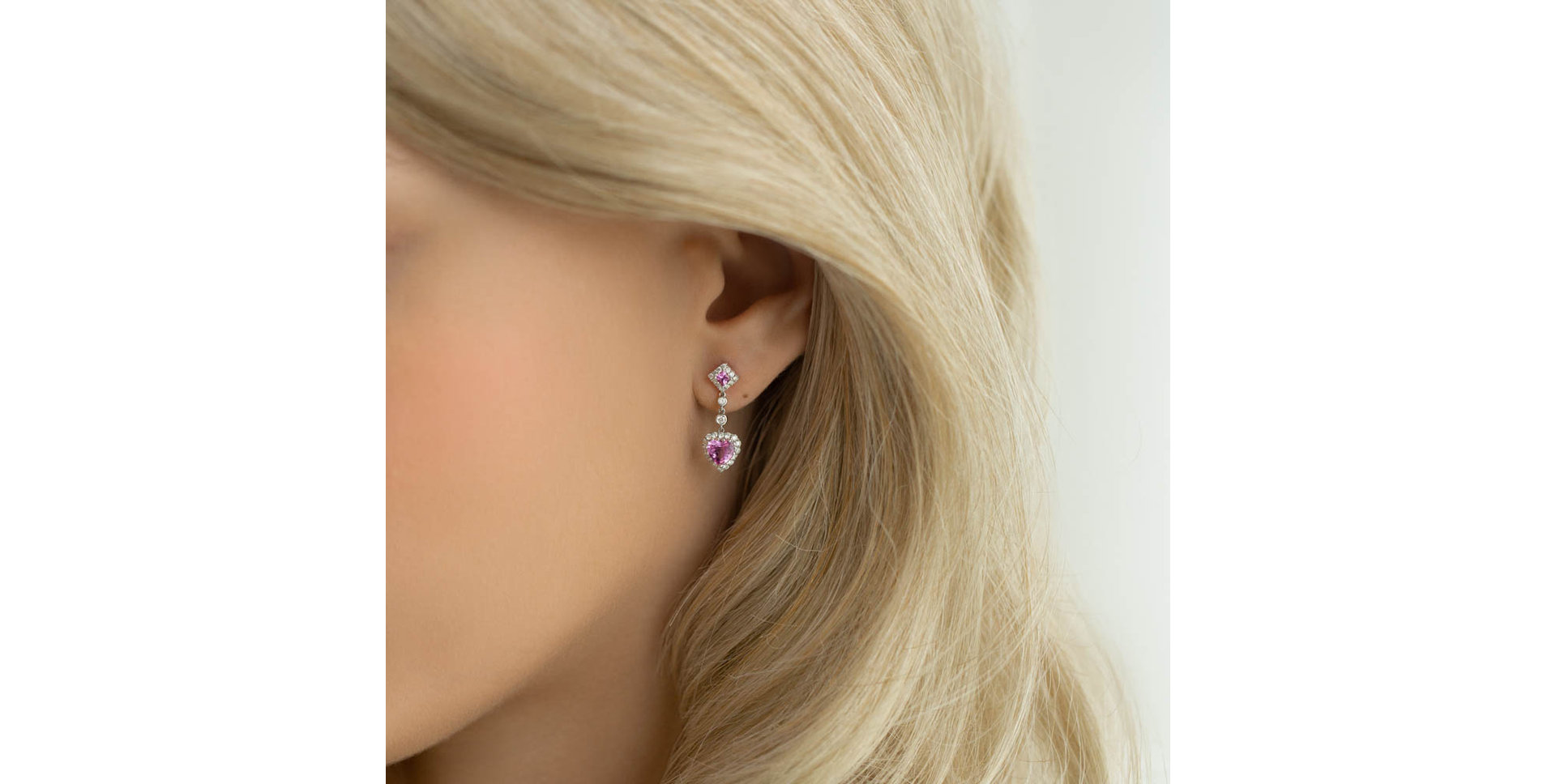 Náušnice s safírem a diamanty Teagan