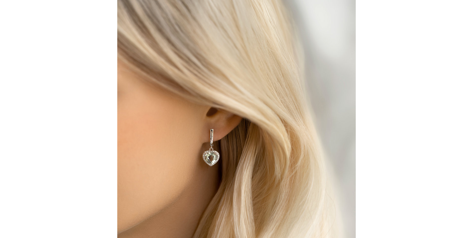 Náušnice s diamanty a ametystem Sweet Infatuation