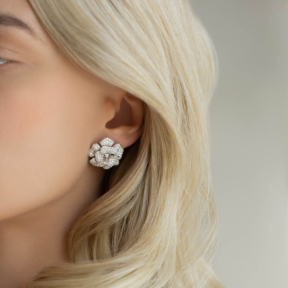 Náušnice s diamanty Briliant Camellia