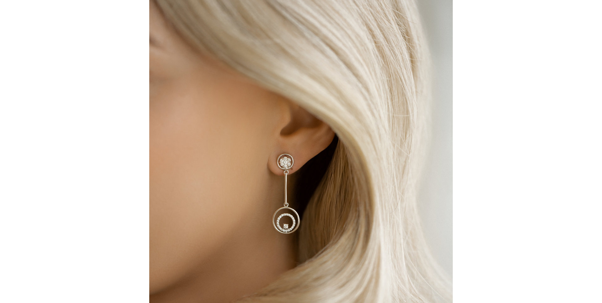 Náušnice s diamanty Fleta