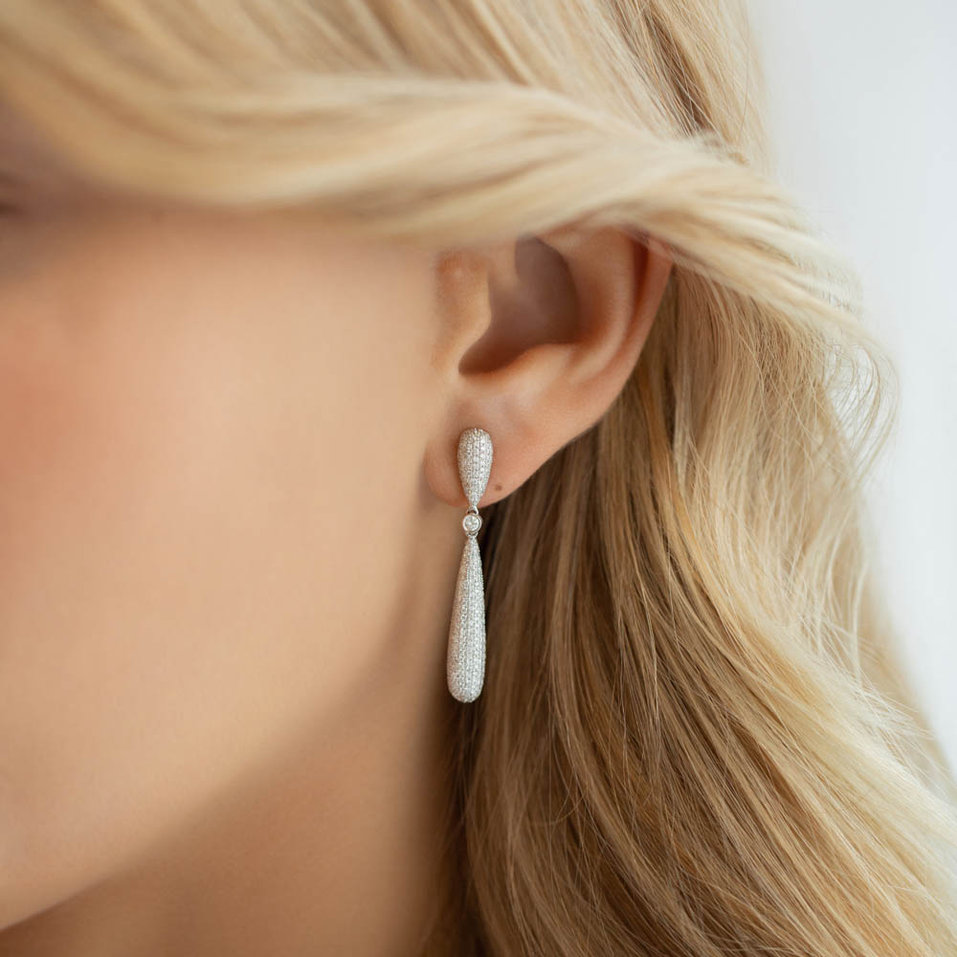 Náušnice s diamanty Starry Sky