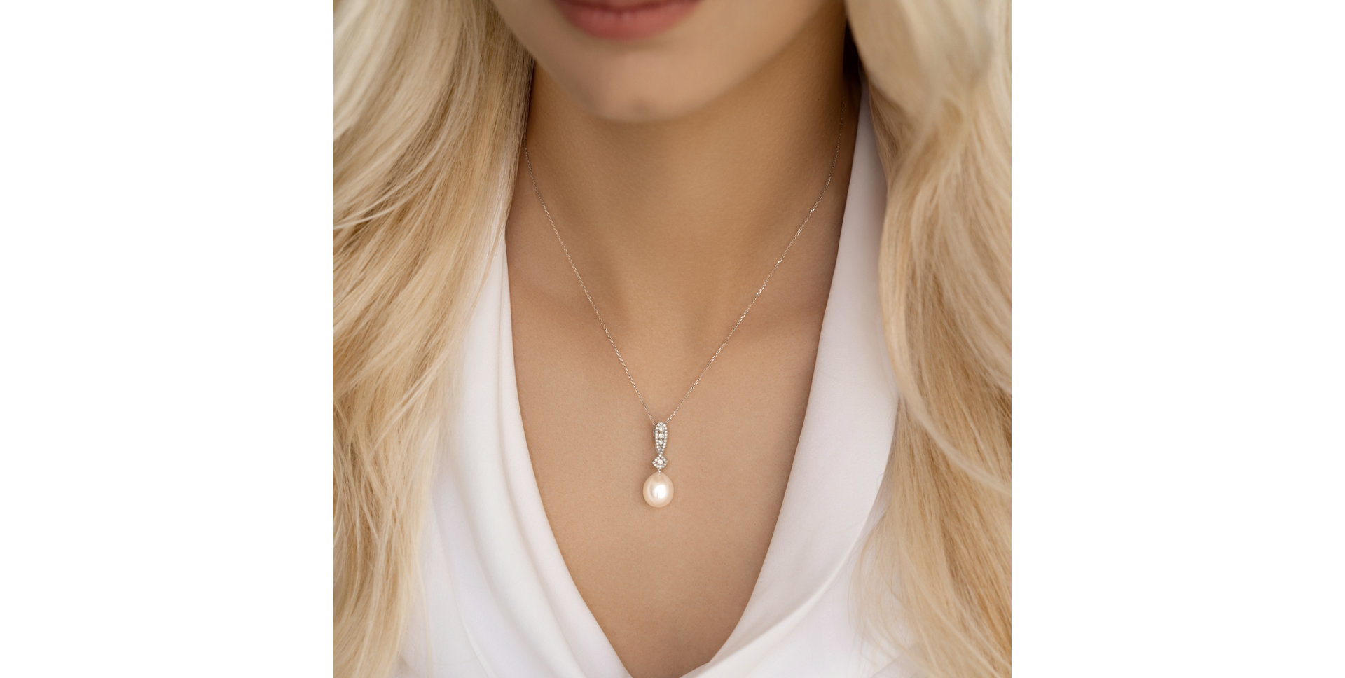 Přívěs s perlou a diamanty Soul of the Ocean