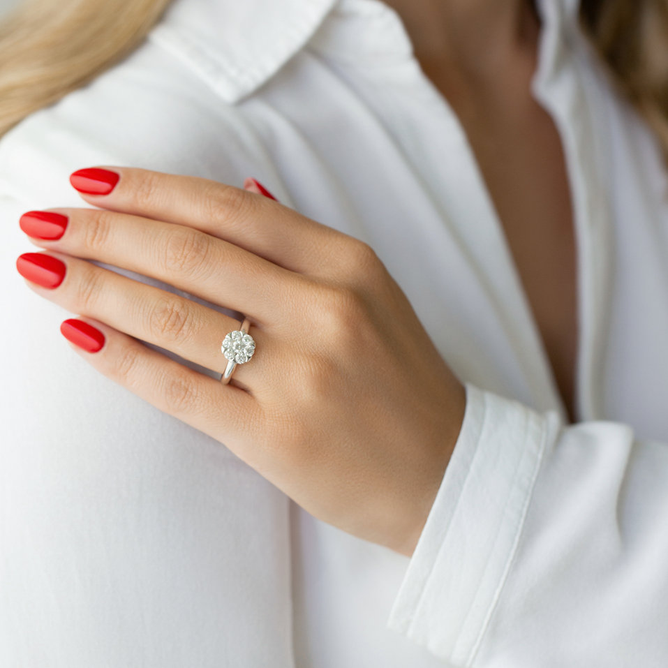 Prsten s diamanty Hidden Bloom