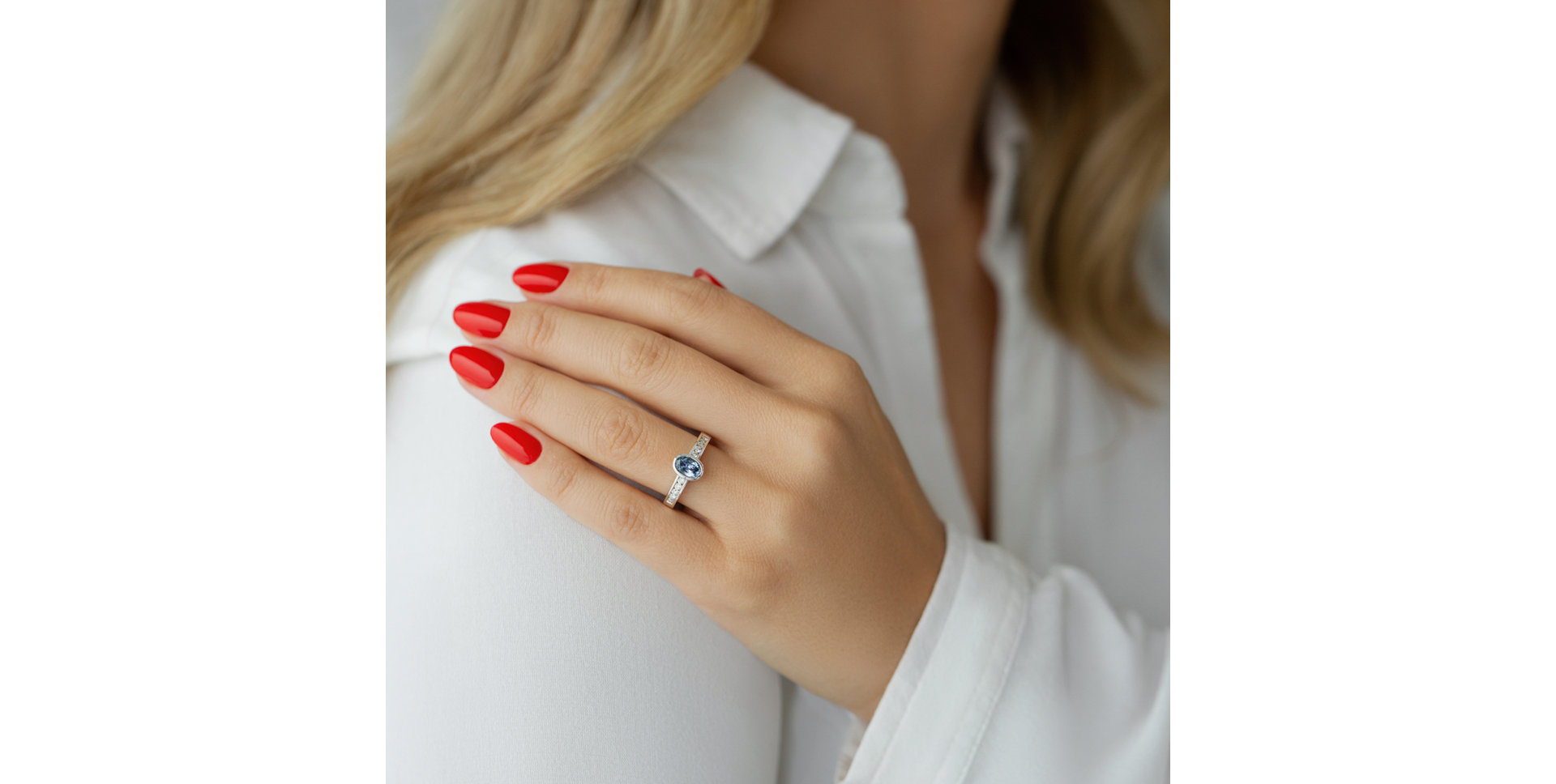 Prsten s Iolite a diamanty Perfect Escape