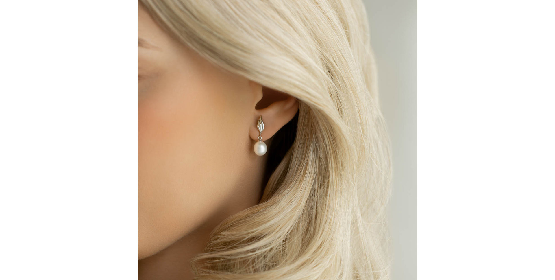 Náušnice s perlou Pearly Wings