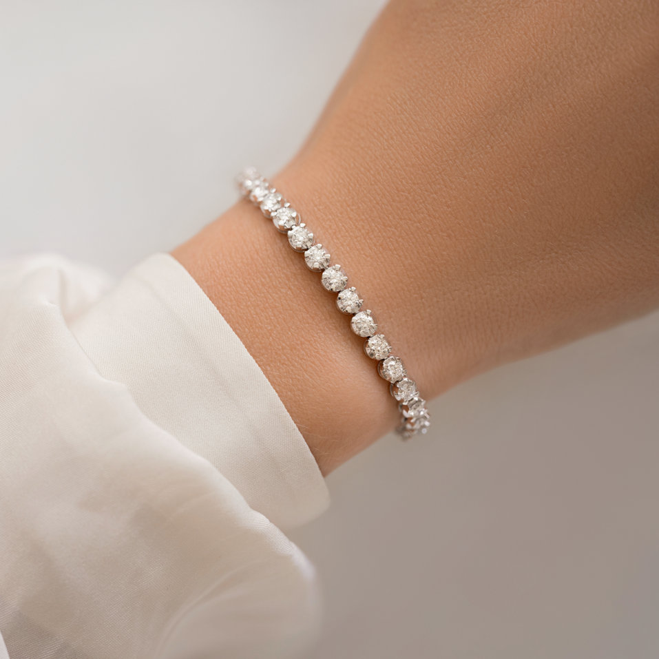 Náramek s diamanty Lovely Points