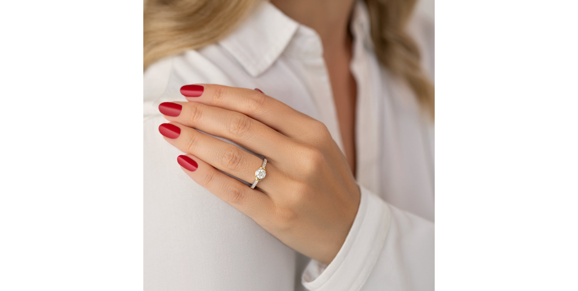 Prsten s diamanty Eudocia