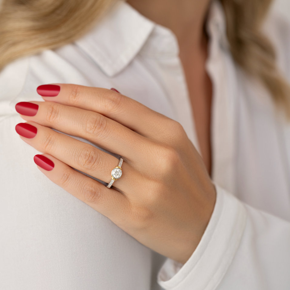 Prsten s diamanty Eudocia