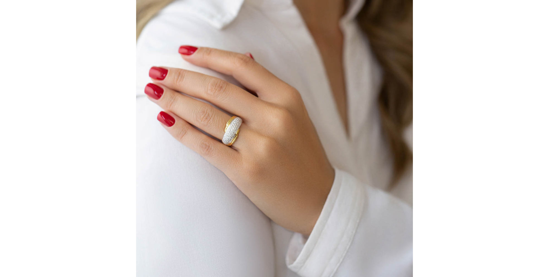 Prsten s diamanty Ida