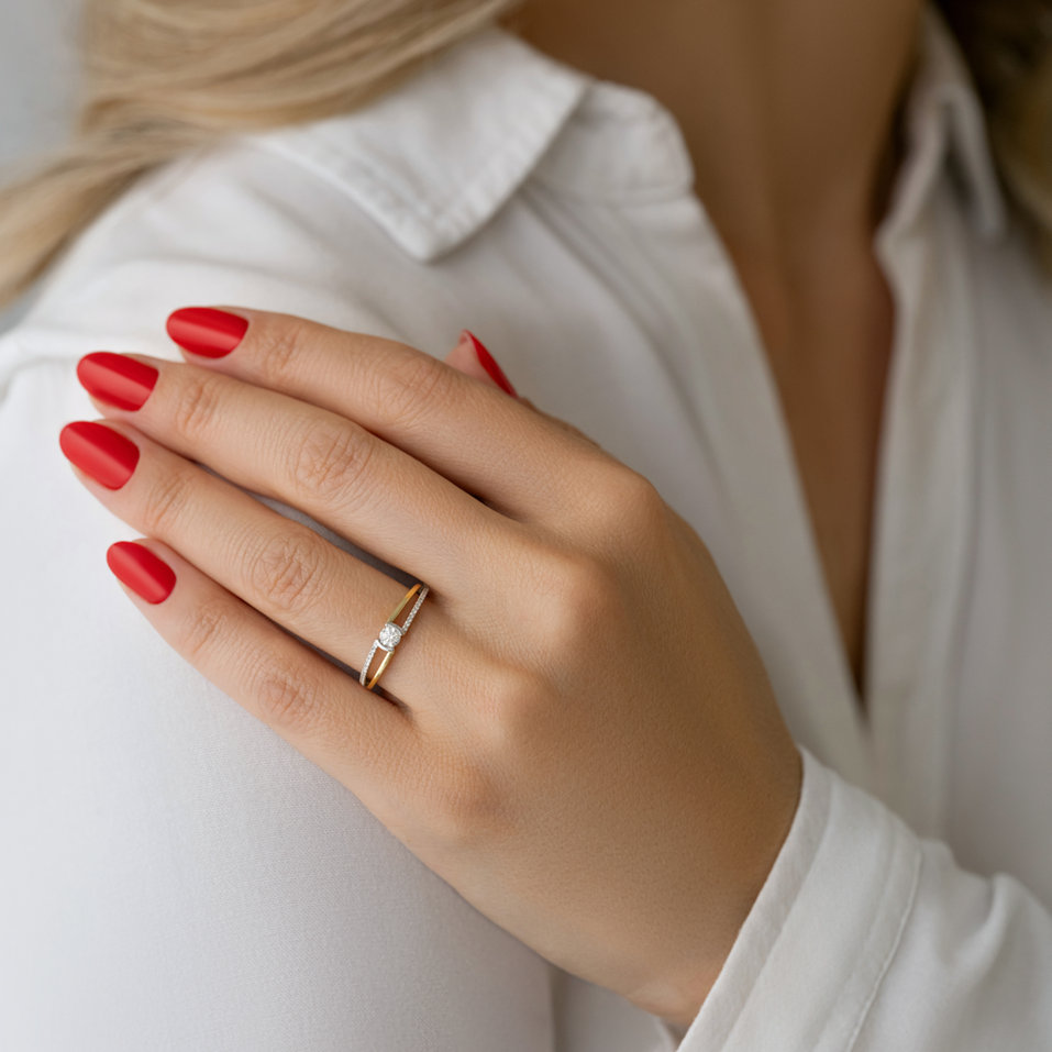 Prsten s diamanty Filippa