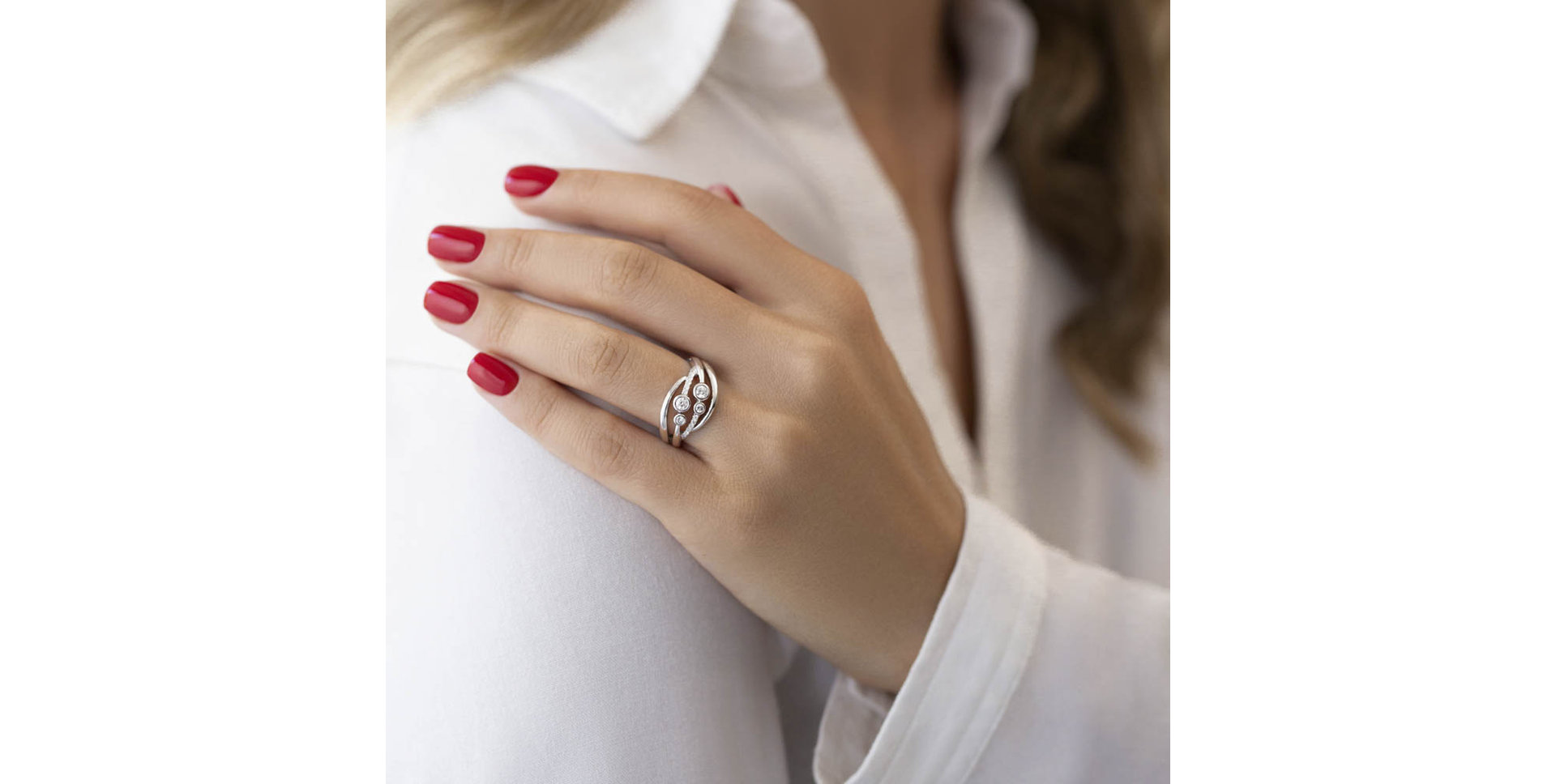 Prsten s diamanty Vaughn