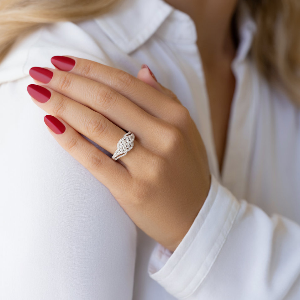 Prsten s diamanty Zavia