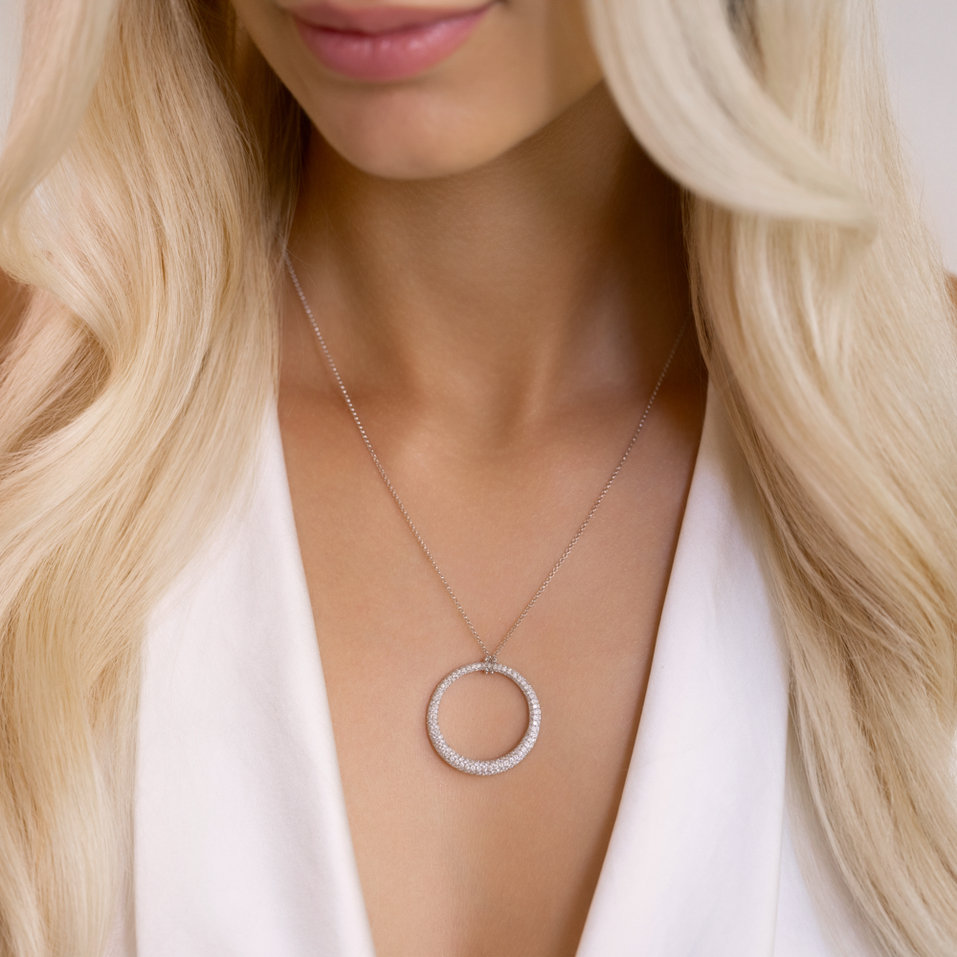 Přívěs s diamanty Circle Beauty