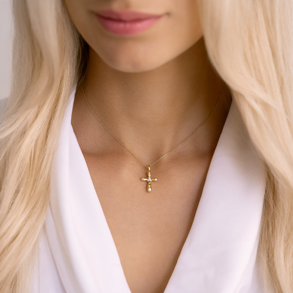 Přívěs s diamanty Magic Cross