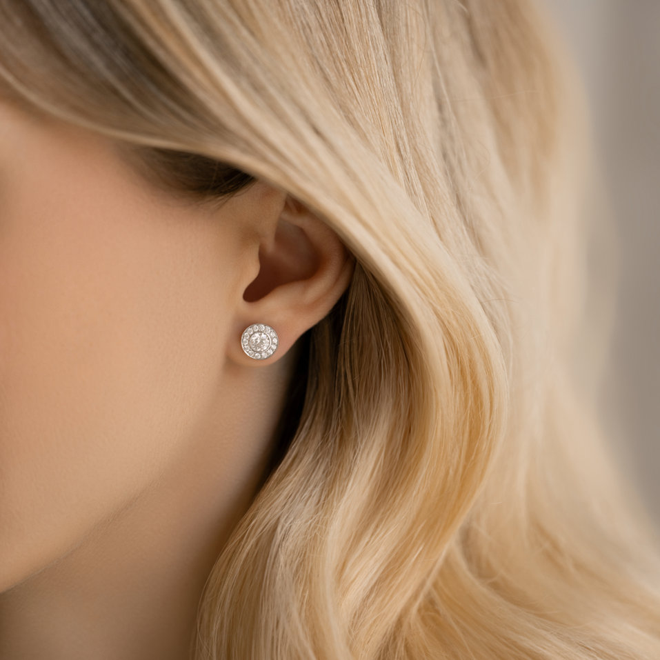 Náušnice s diamanty Shiny Delight