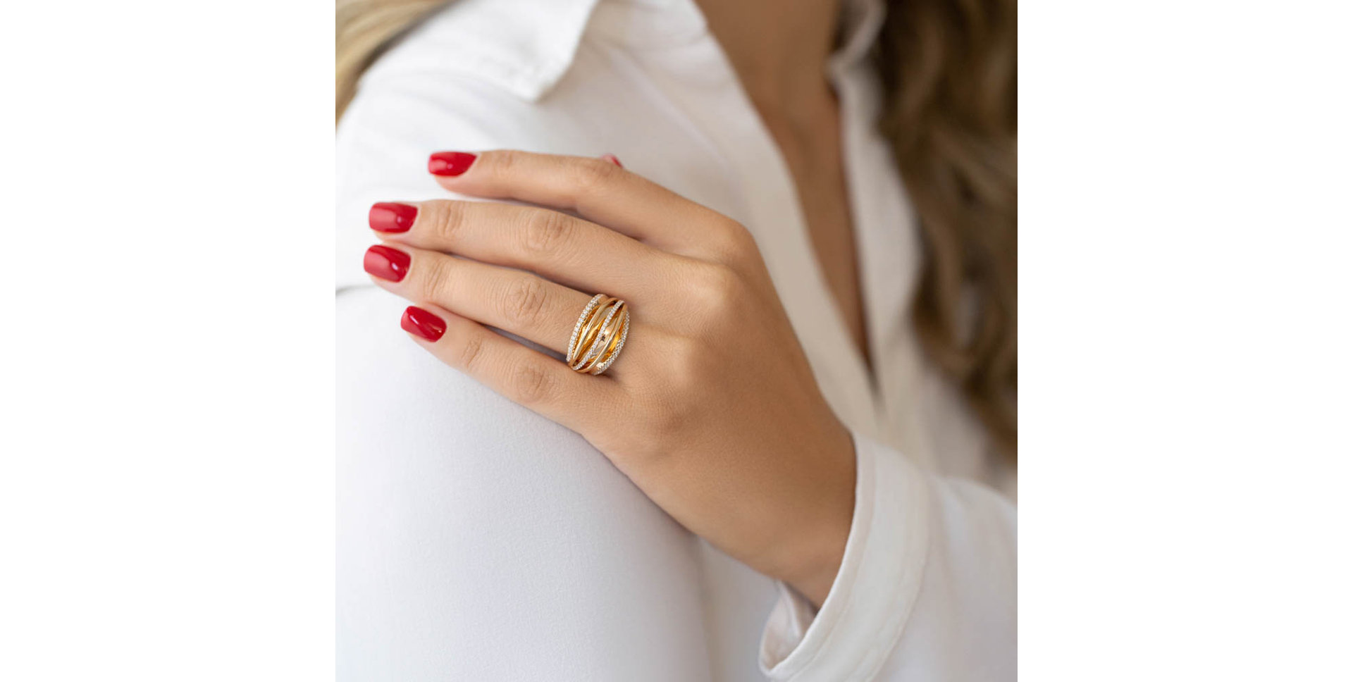 Prsten s diamanty Félicie