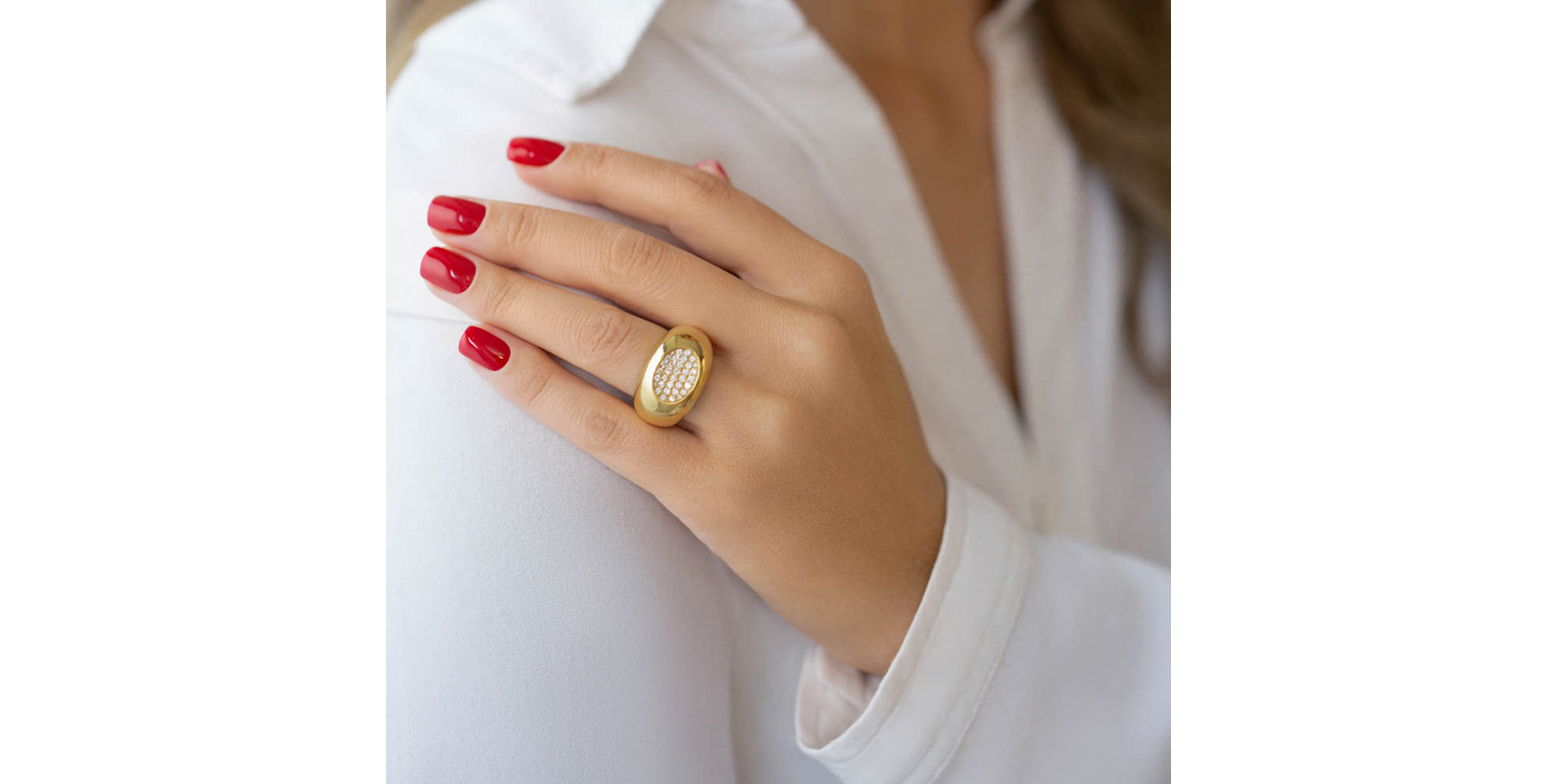 Prsten s diamanty Dion