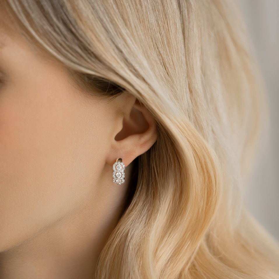 Náušnice s diamanty Gentle Gleam