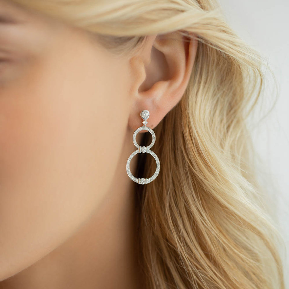 Náušnice s diamanty Heaven Sparkle