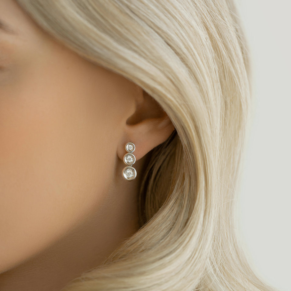 Náušnice s diamanty Hogan
