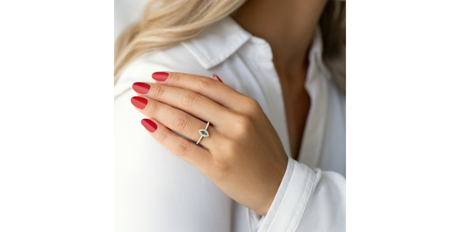 Prsten s safírem a diamanty Aarliss