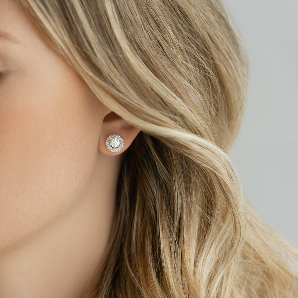 Náušnice s diamanty Genovia