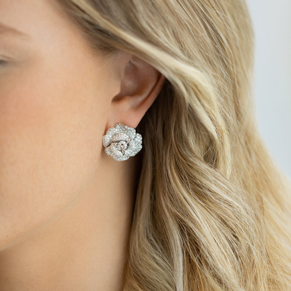 Náušnice s diamanty Ice Queen