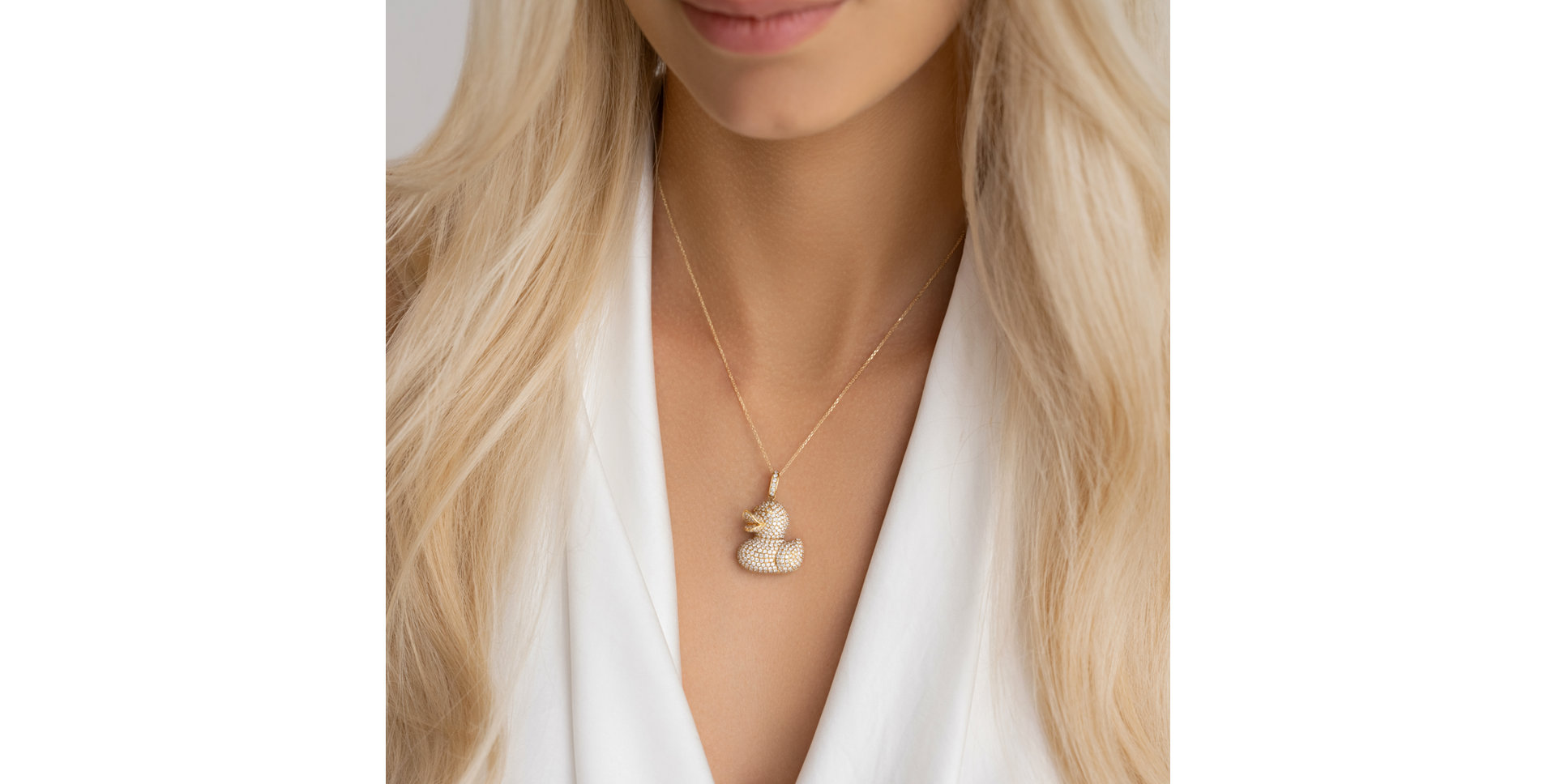 Přívěs s diamanty Diamond Duck