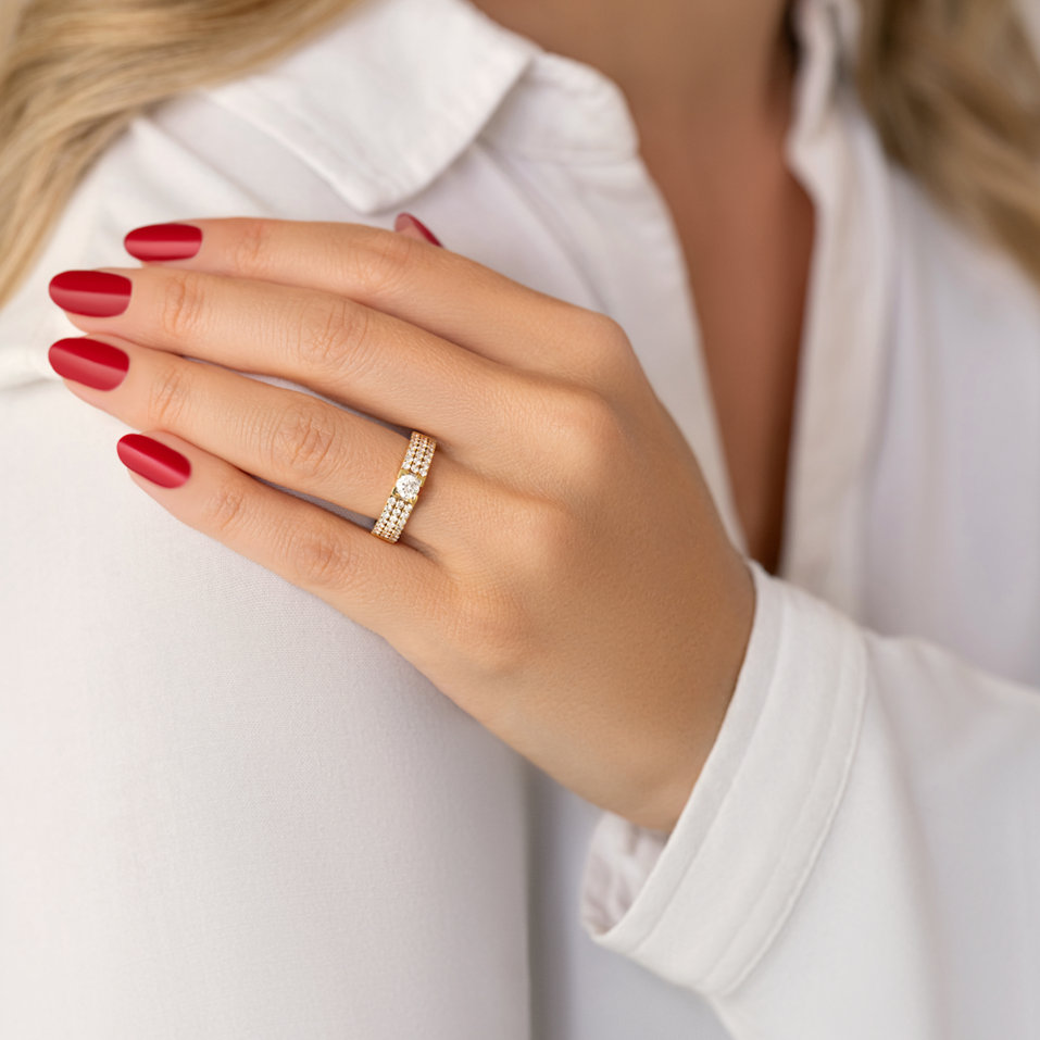 Prsten s diamanty Stellar Eclipse