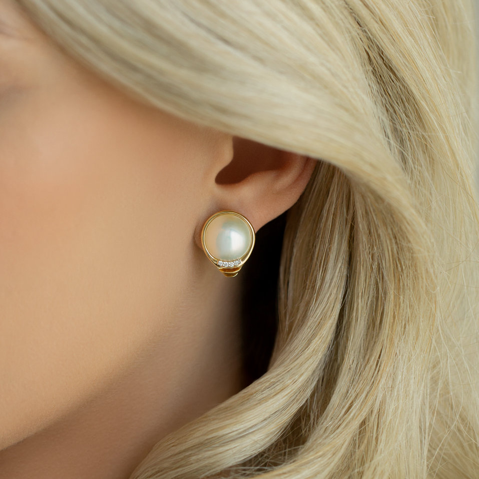 Náušnice s perlou a diamanty Coast for Luisa