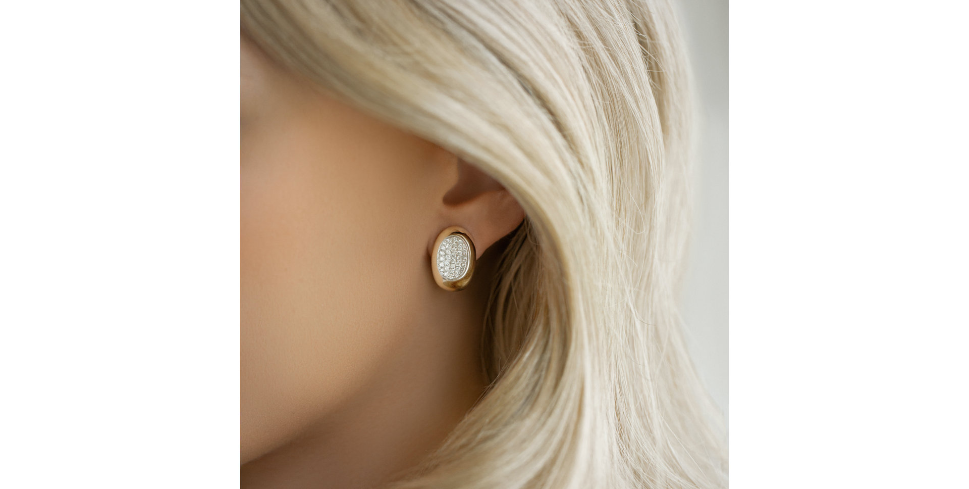 Náušnice s diamanty Magnetizing