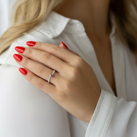 Prsten s růžovými diamanty Chiara