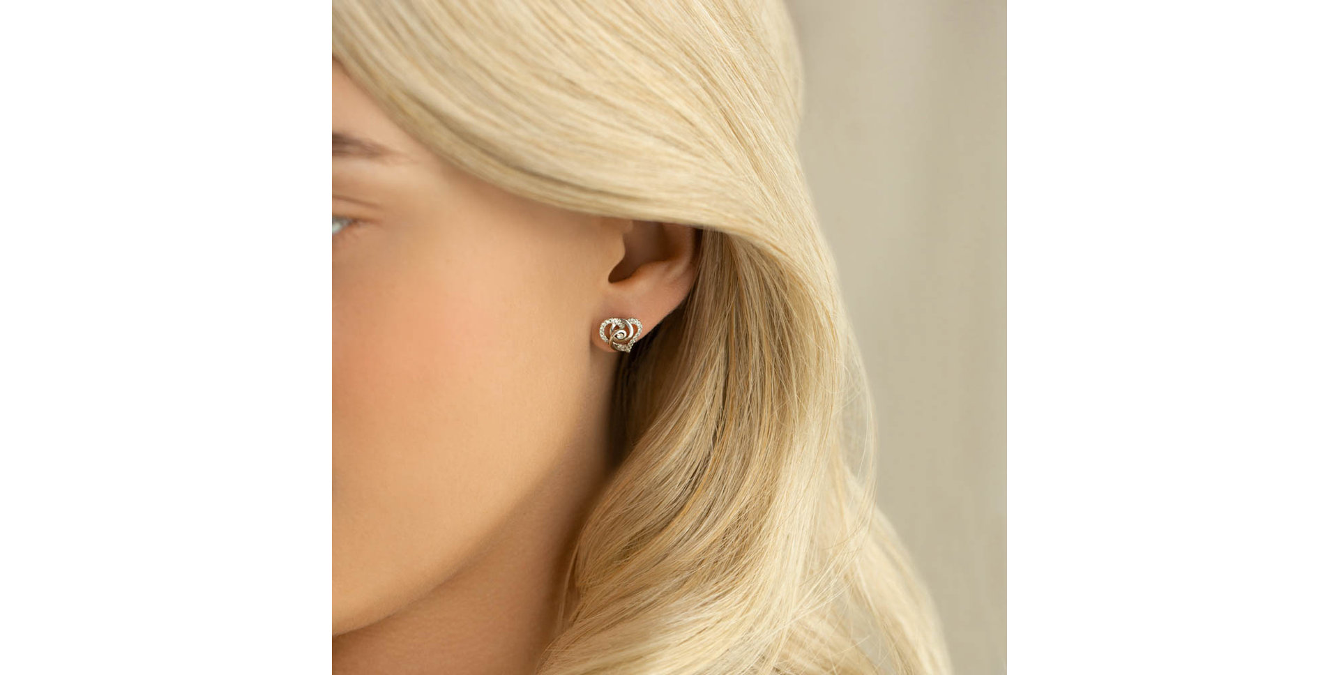 Náušnice s diamanty Moon Butterflies