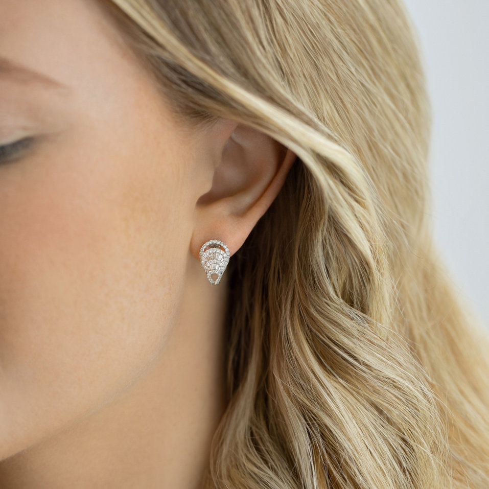 Náušnice s diamanty Coniah