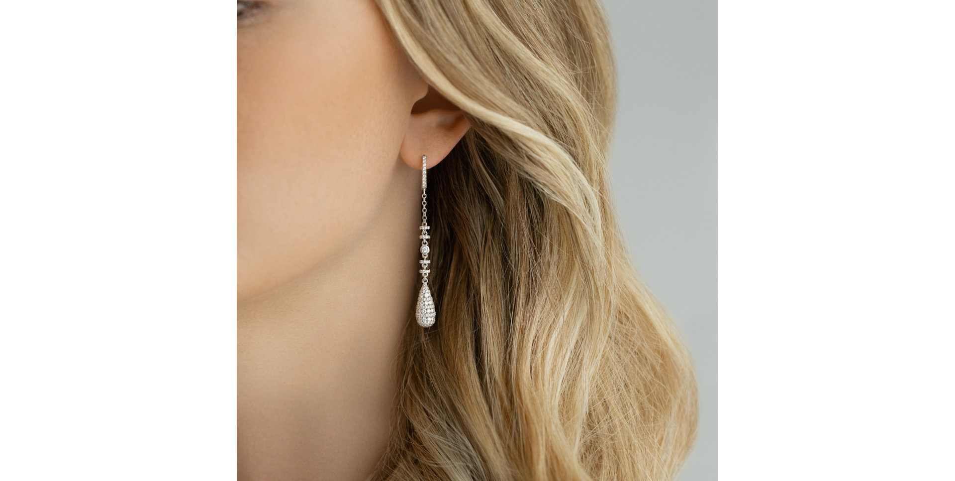 Náušnice s diamanty Sparkling Rain