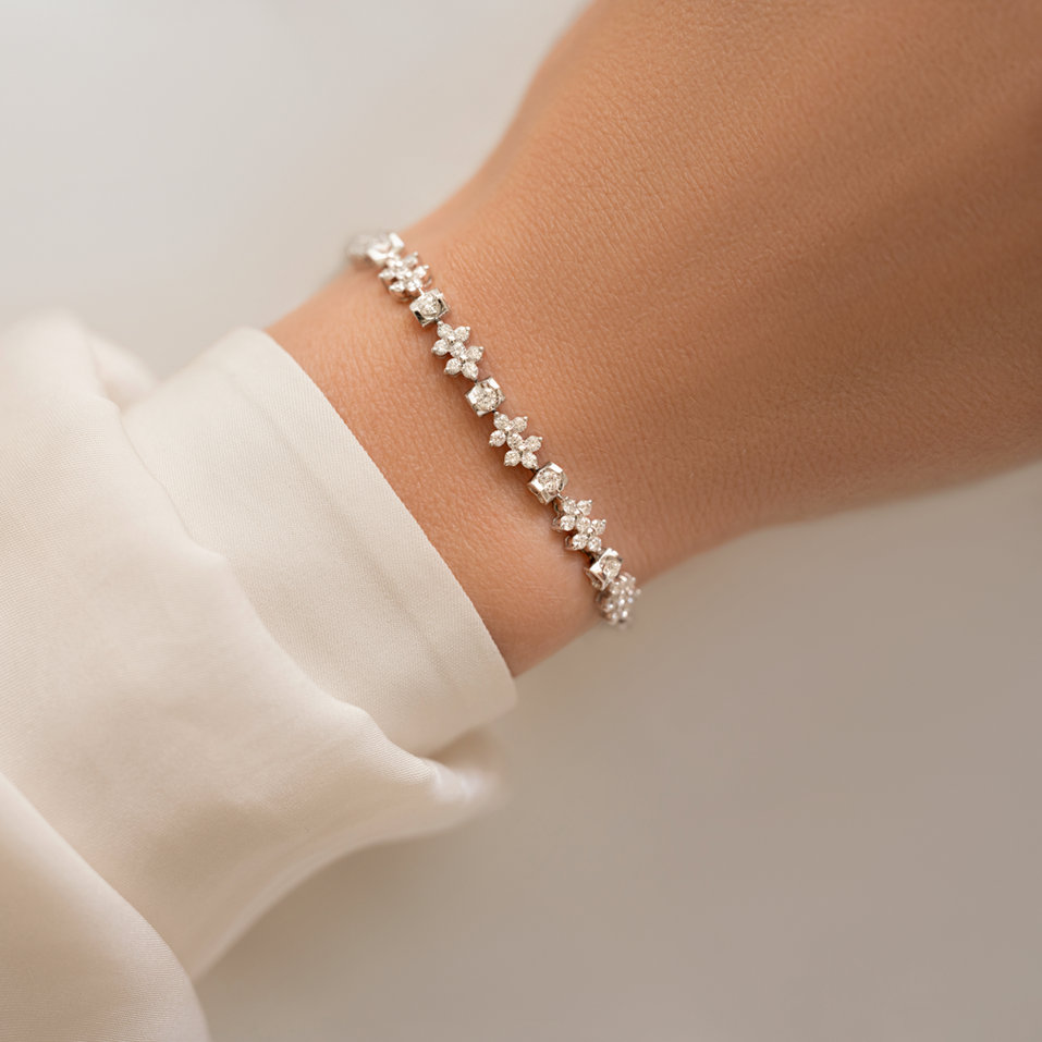 Náramek s diamanty Crépuscule