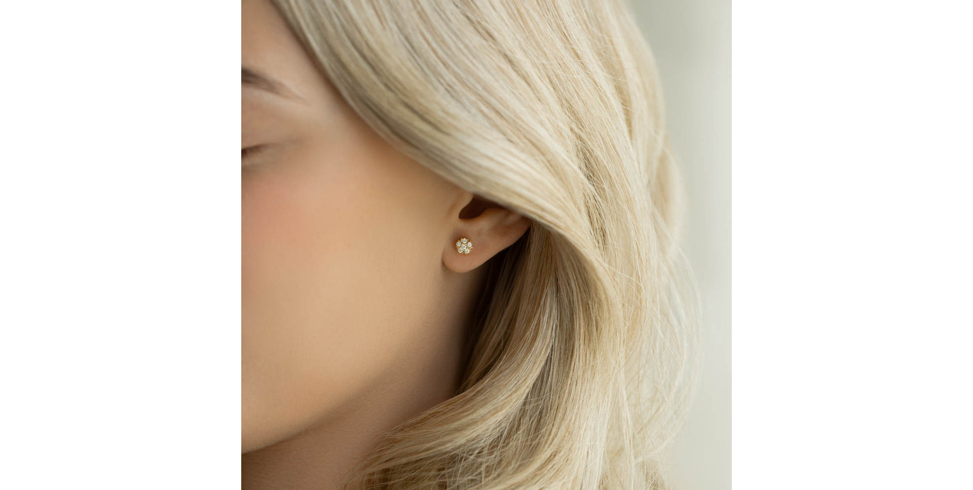 Náušnice s diamanty Raindrops Stars