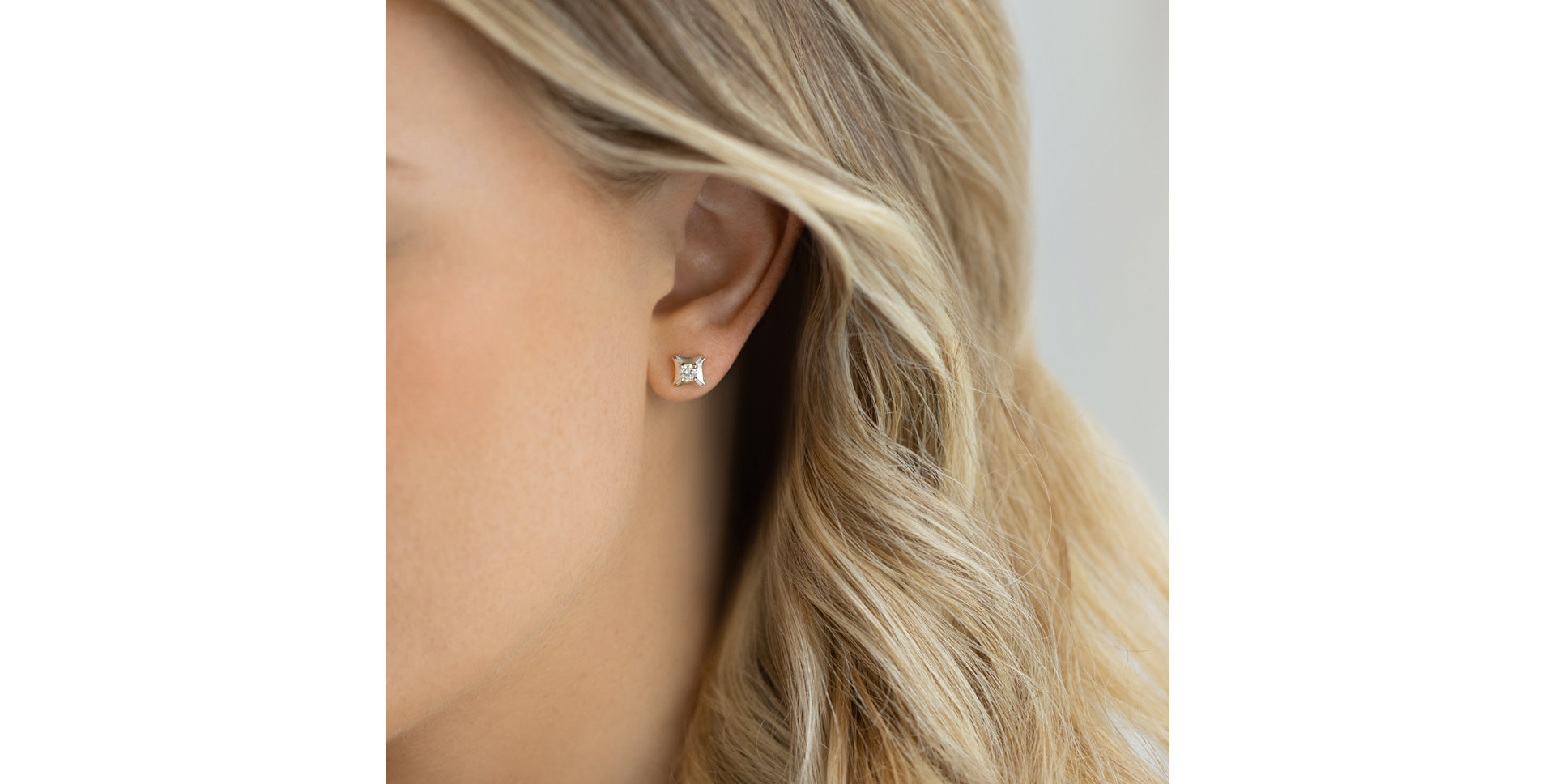 Náušnice s diamantem Fantasy Luck