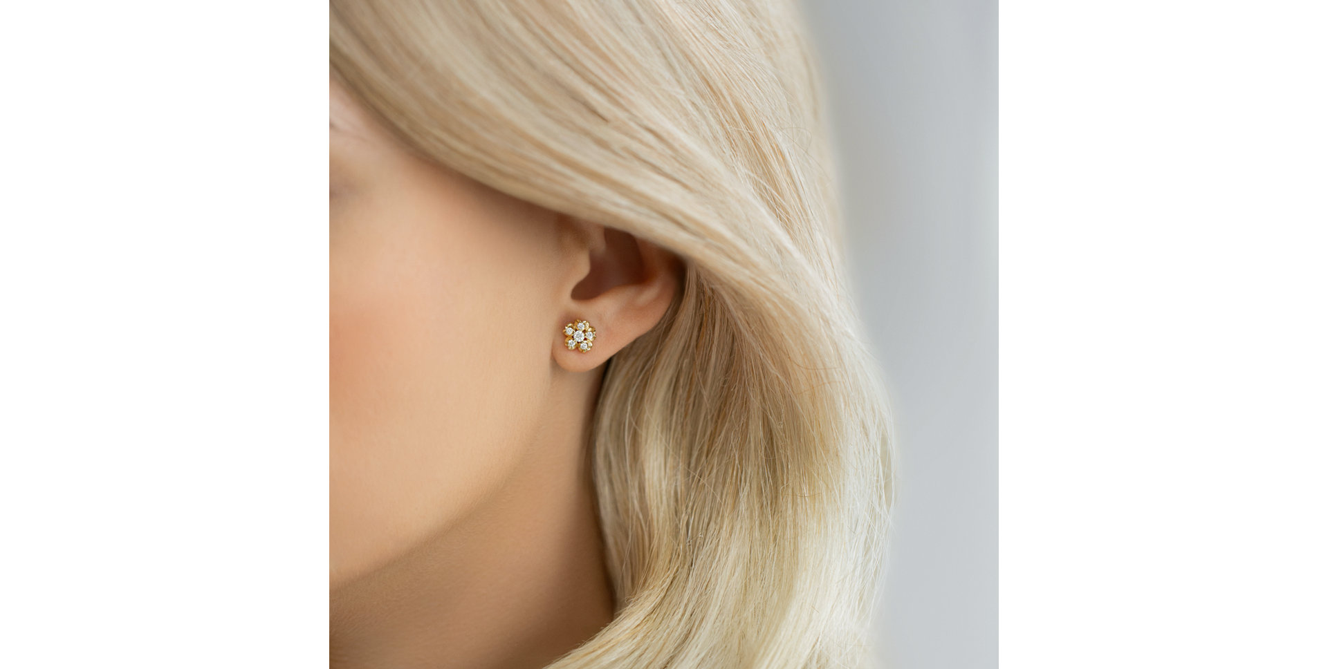 Náušnice s diamanty Asters