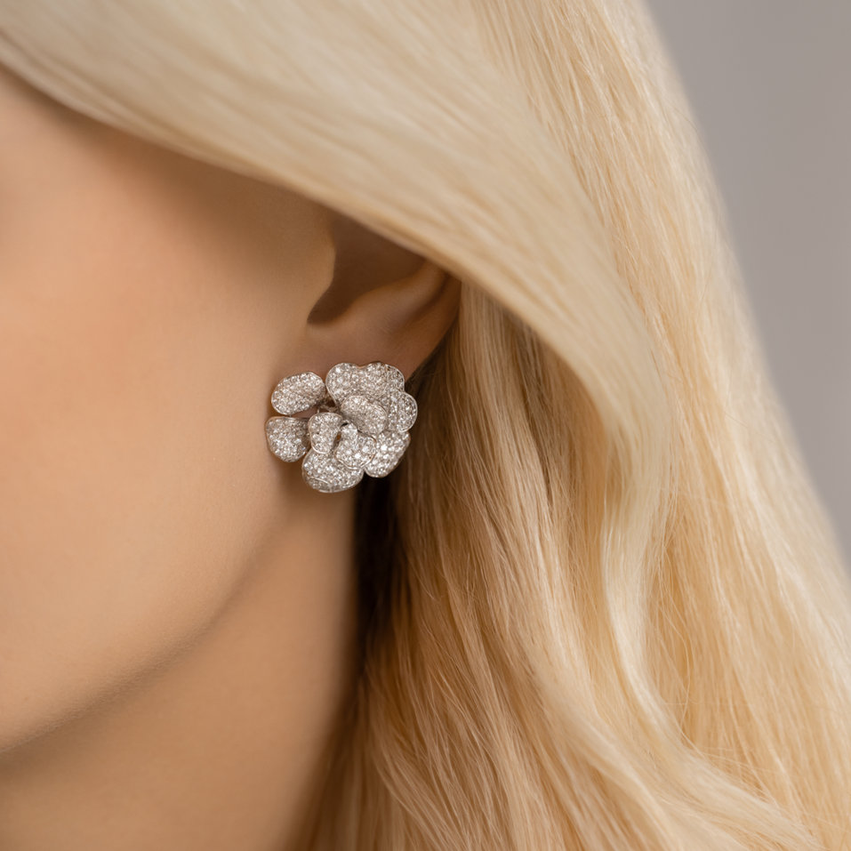 Náušnice s diamanty Blizzard