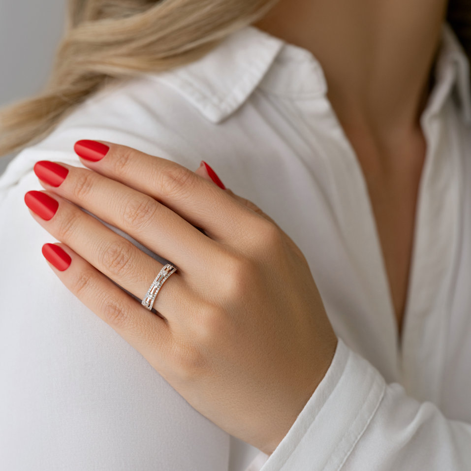 Prsten s diamanty Saffronus