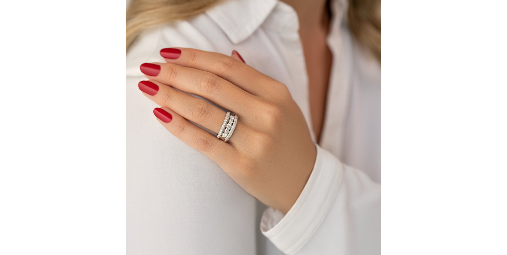 Prsten s diamanty Bernadette