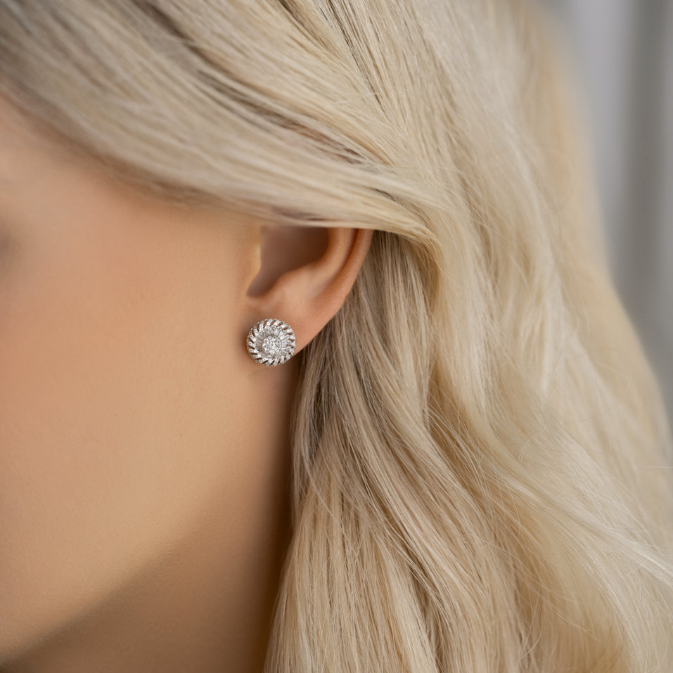 Náušnice s diamanty Siddharth