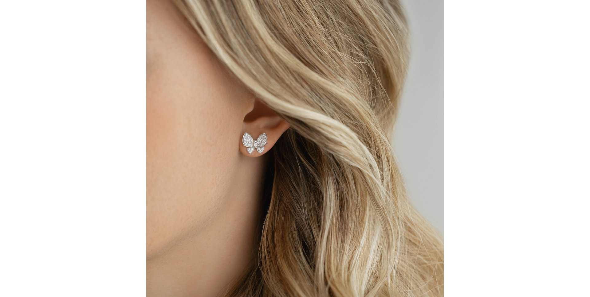 Náušnice s diamanty Miraculous Wings