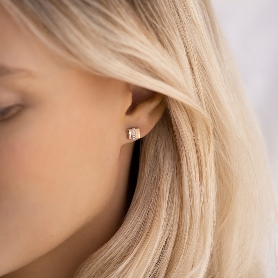 Náušnice s diamanty Viper