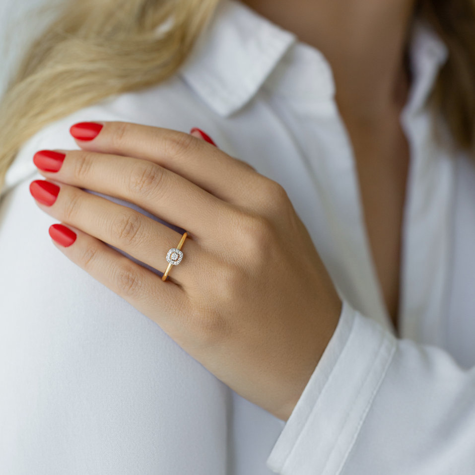 Prsten s diamanty Sidaine