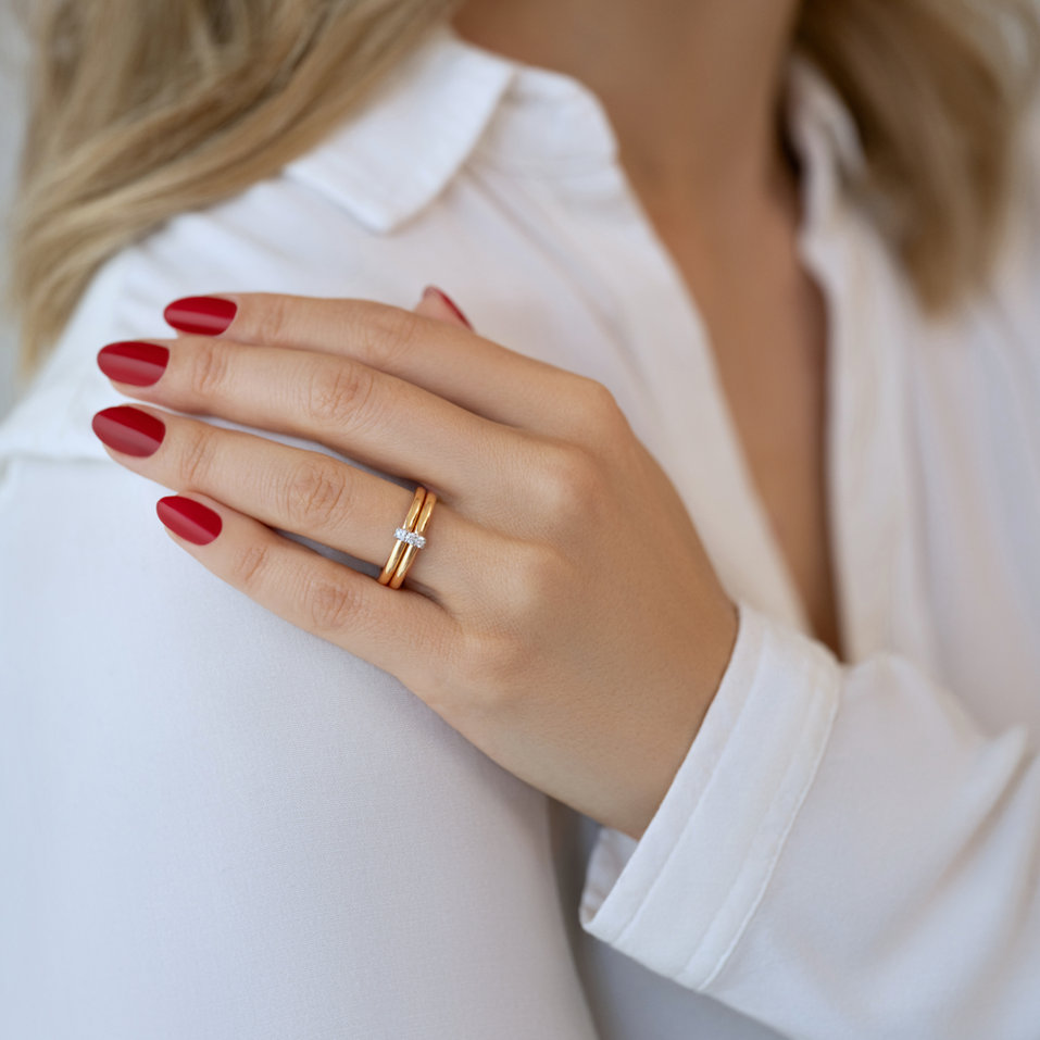 Prsten s diamanty Cosmic Horizon