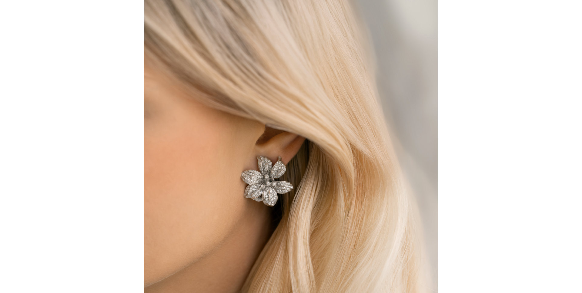 Náušnice s diamanty Ice Orchid