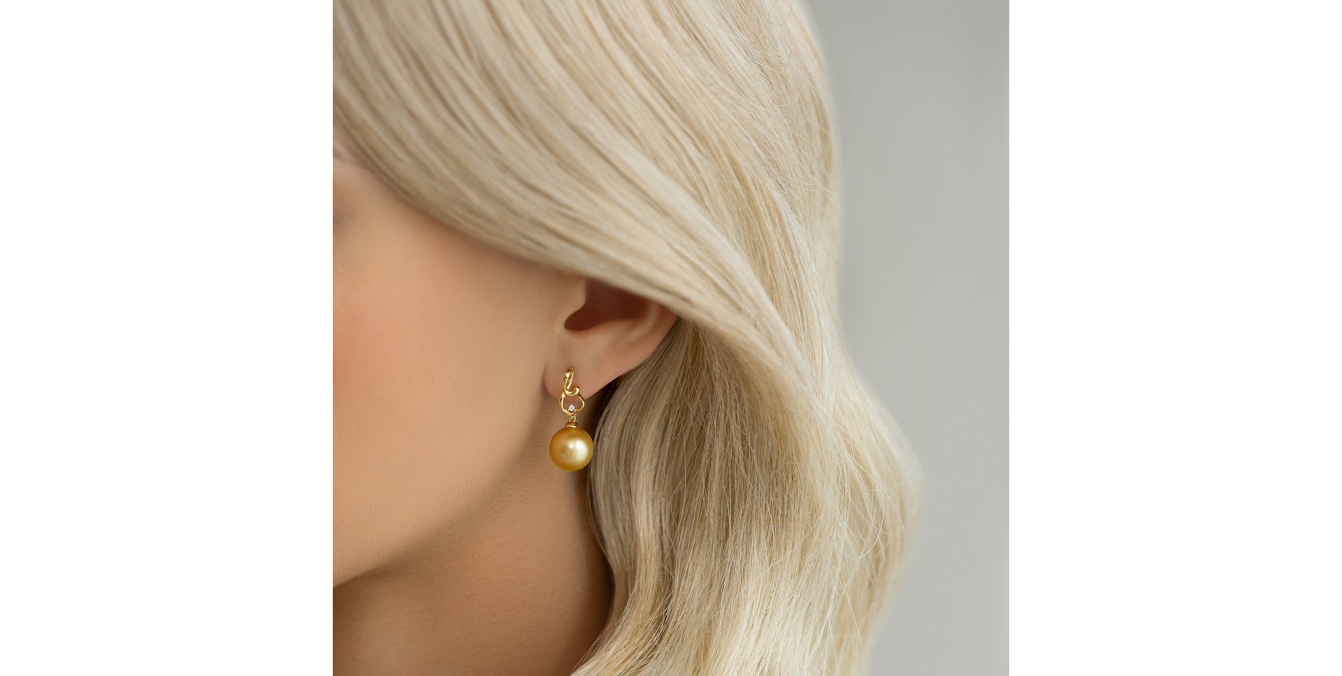 Náušnice s perlou diamantem Sea Guardian