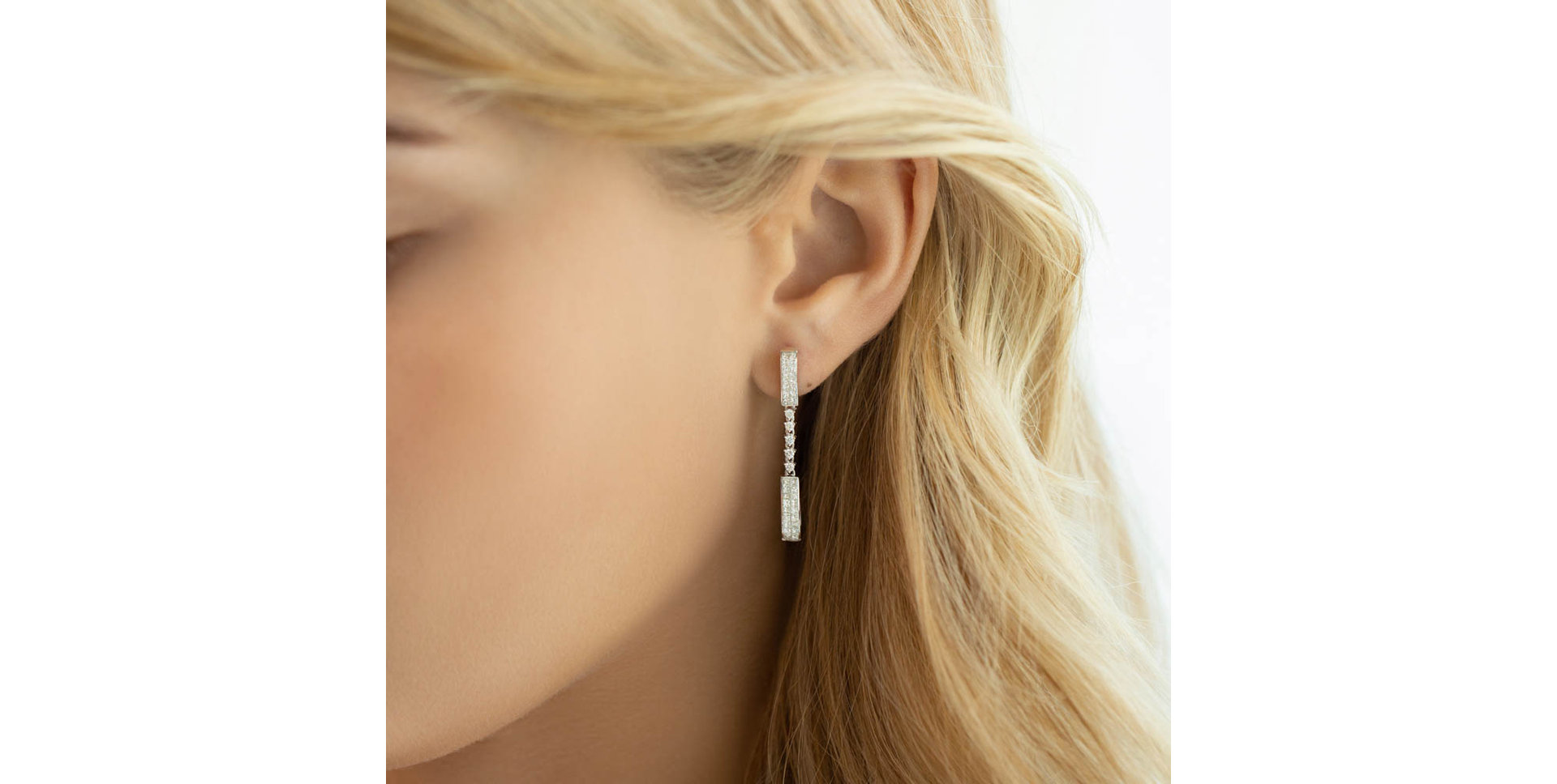 Náušnice s diamanty Formidable Blanco